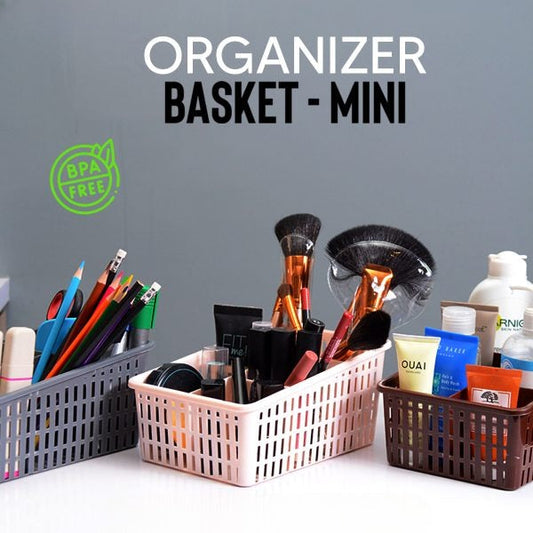 Plastic Basket for Kitchen- Fruit Vegetable Cabinet Organizer - Mini Size