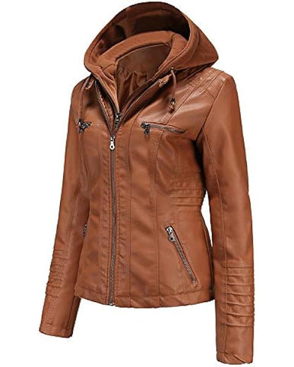 Bellivera Leather Bomber Jackets for Womens