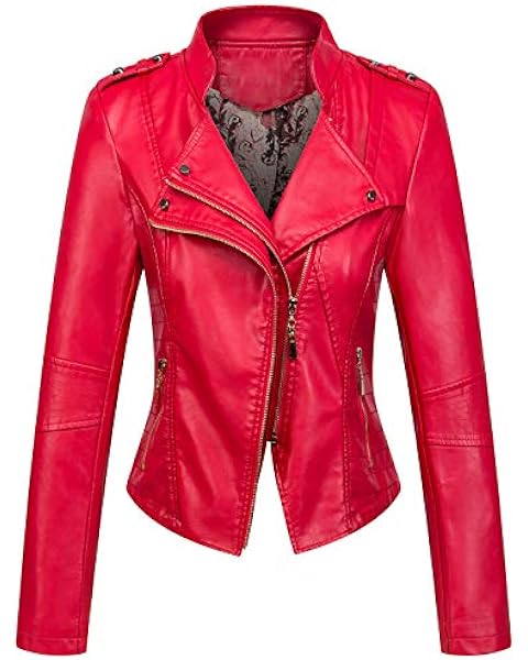 Bellivera Leather Bomber Jackets for Womens