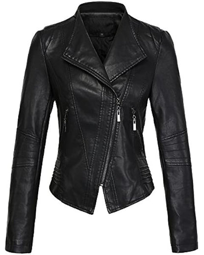 Bellivera Leather Bomber Jackets for Womens