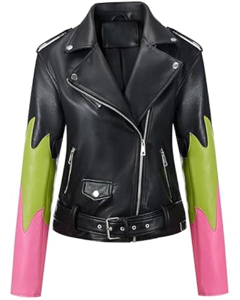 Bellivera Leather Bomber Jackets for Womens