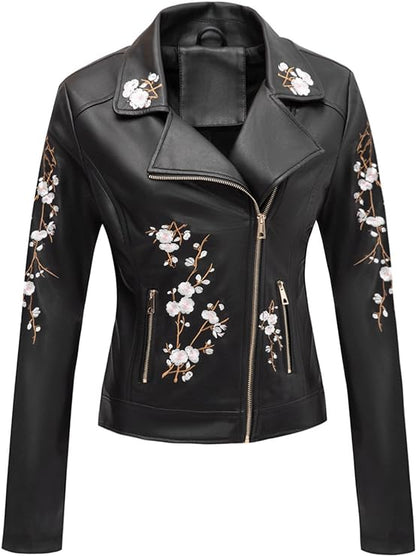 Bellivera Leather Bomber Jackets for Womens